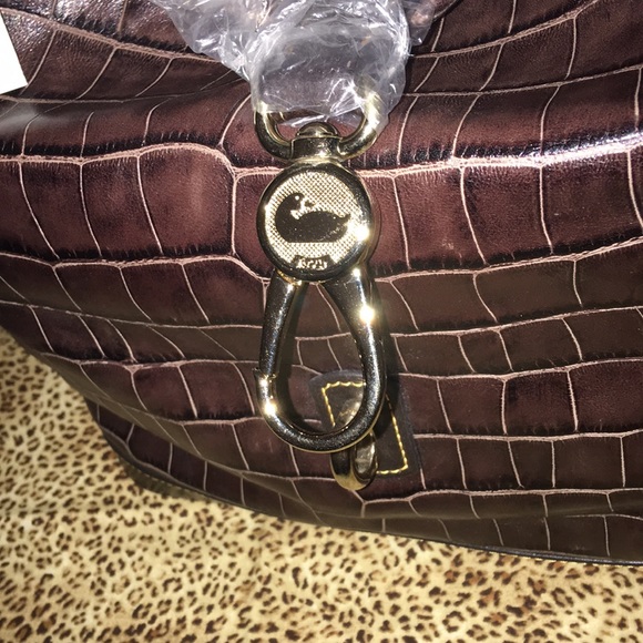 Dooney & Bourke Croco Leather 3pc Set DEFECT - Picture 4 of 8